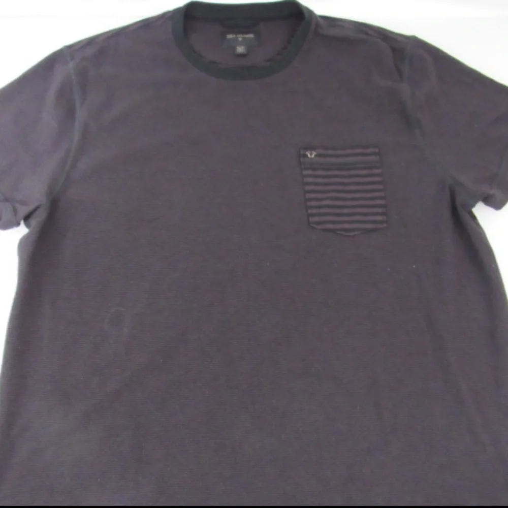 True Religion Monogram Burgundy Red Crew Neck Shirt‎